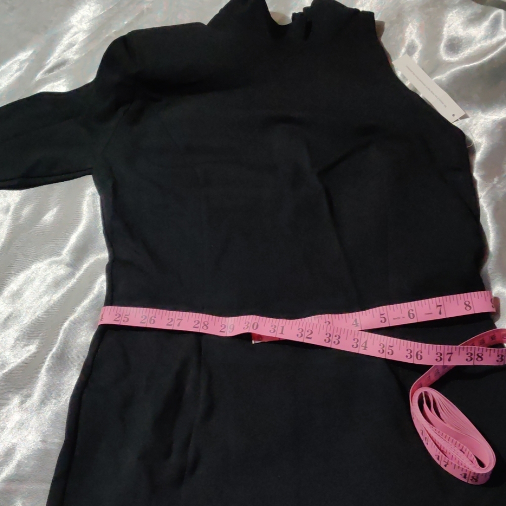 WANTMYLOOK black tulum midi dress asymmetrical S - Picture 8 of 8
